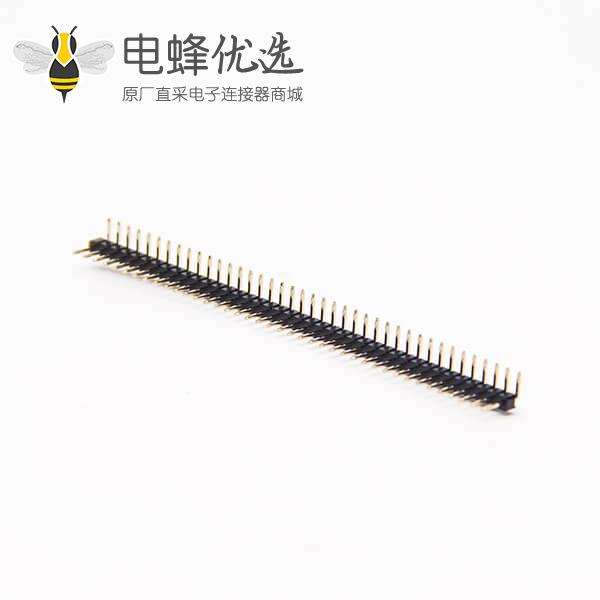 40pin排针弯式单排单塑间距2.0mm40pin插板式