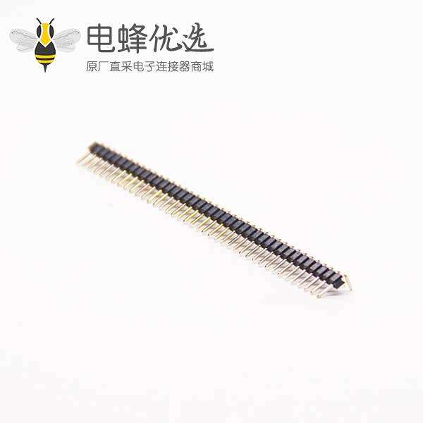 40pin排针弯式单排单塑间距2.0mm40pin插板式