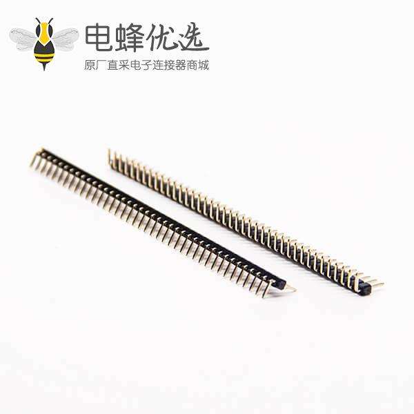 40pin排针弯式单排单塑间距2.0mm40pin插板式