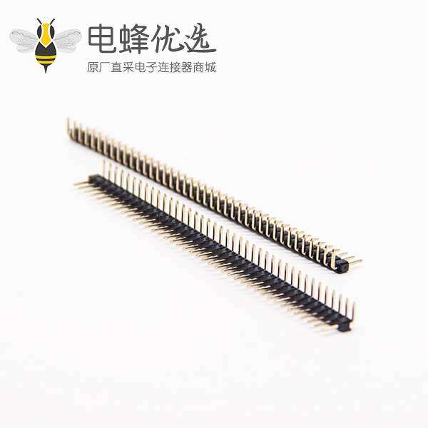 40pin排针弯式单排单塑间距2.0mm40pin插板式