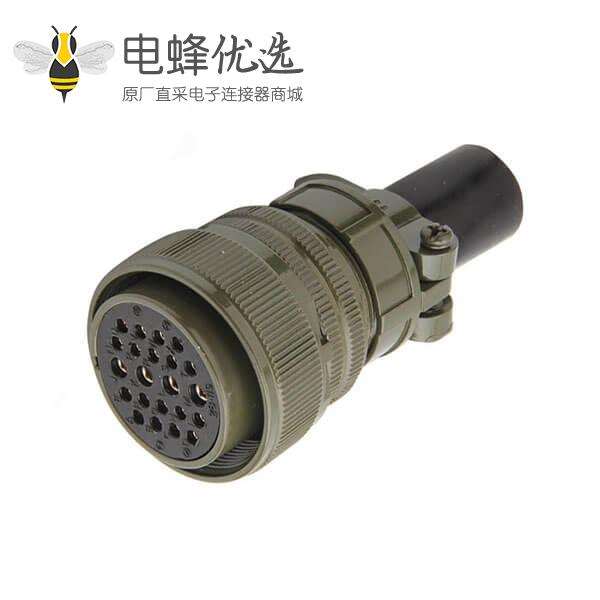 工防标26芯航空插头MS3106A28-12S线束连接器