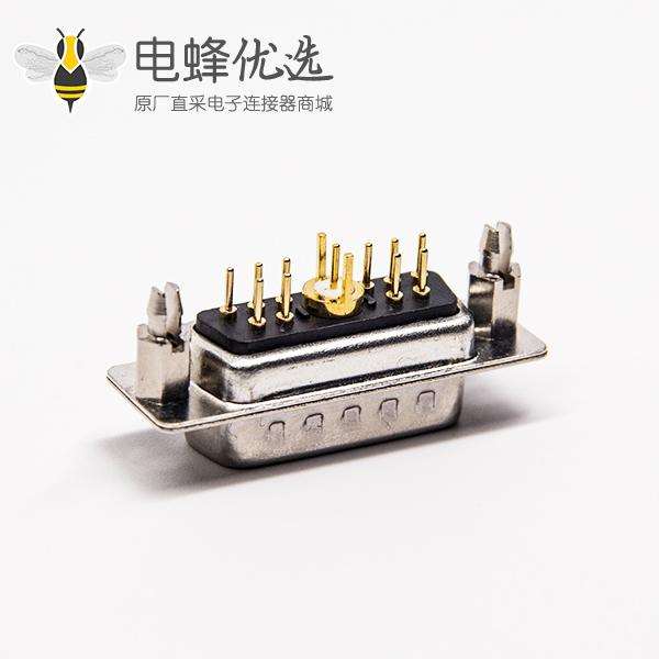 d sub连接器11w1大电流直式180度插板式接PCB板