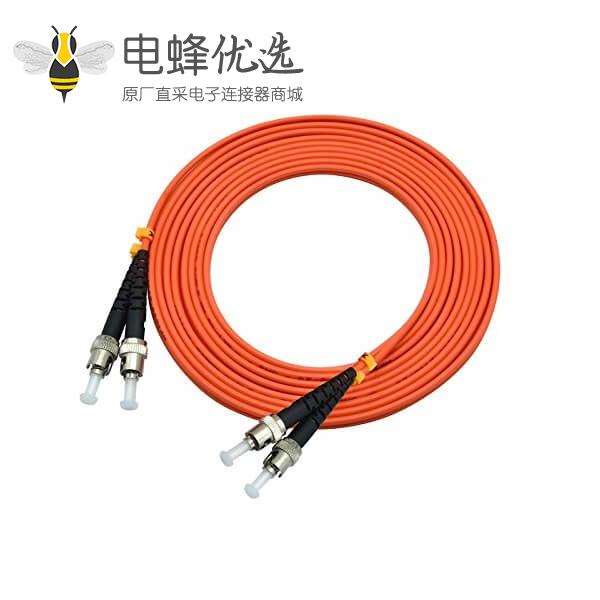 ST光纤跳线3米双工多模50/125μm OM2