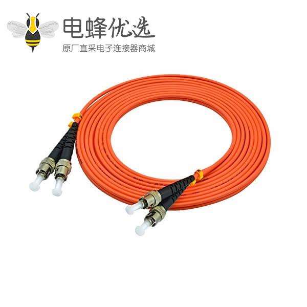 ST光纤跳线3米双工多模50/125μm OM2