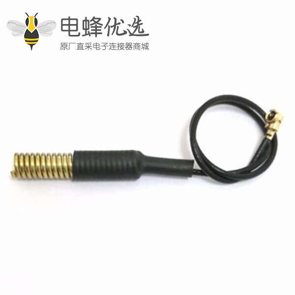 433MHz内置弹簧天线接IPEX接头接线16CM