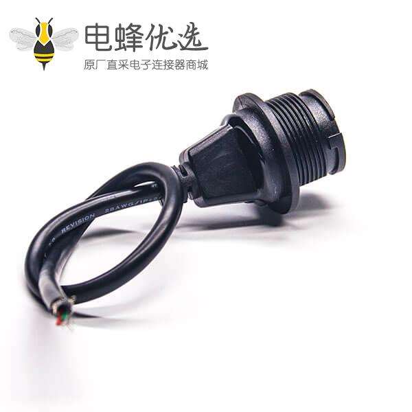 防水usb连接器带线防水A型USB连接器TypeA带线