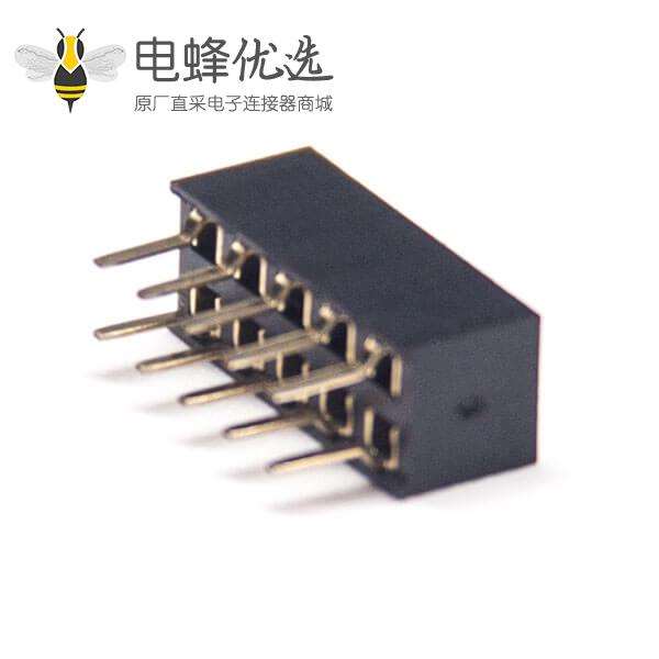 2.0间距双排母直式单塑2×5Pin插PCB板10pcs