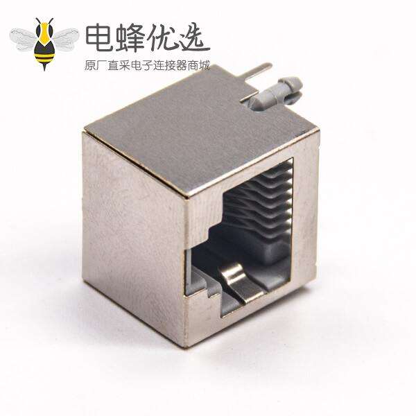 rj45接口以太网端口8p8c全包屏蔽弯插PCB板