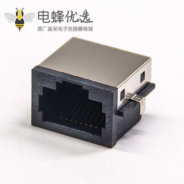 rj45 8p8c 封装插座半包沉板式带屏蔽不带灯不带滤波器直插式