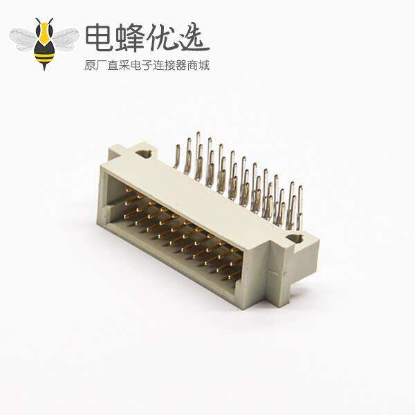 连接器DIN41612 30针弯式公头（A+B+C）三排PCB板连接器