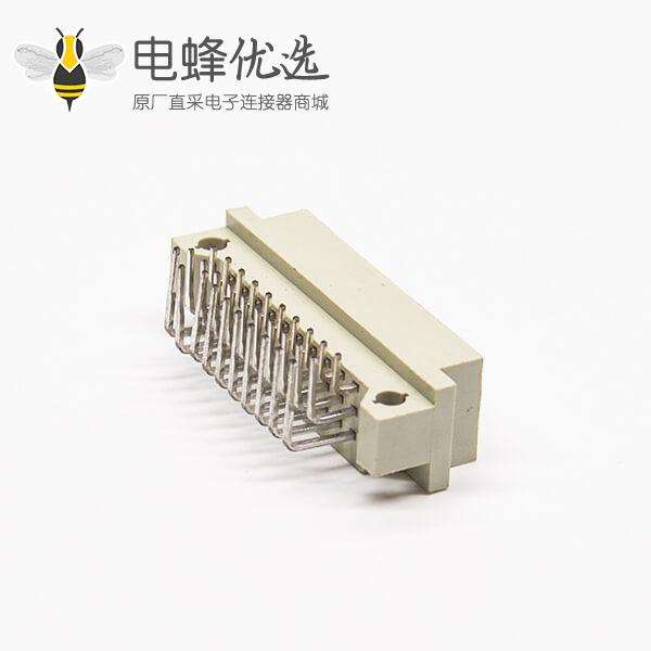 连接器DIN41612 30针弯式公头（A+B+C）三排PCB板连接器