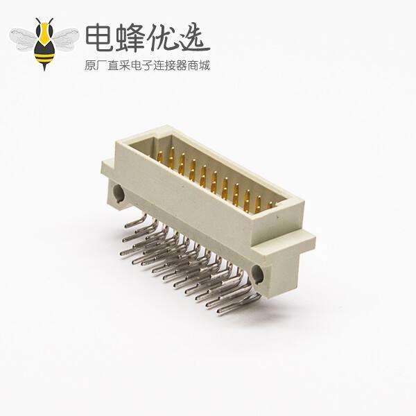 连接器DIN41612 30针弯式公头（A+B+C）三排PCB板连接器