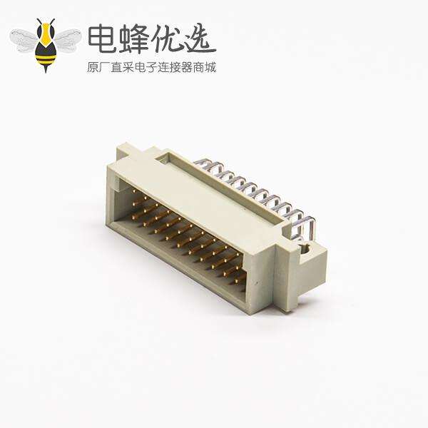 连接器DIN41612 30针弯式公头（A+B+C）三排PCB板连接器