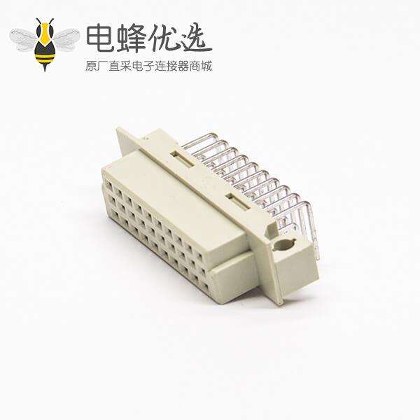 DIN41612插座30针弯式母头（A+B+C）三排PCB板连接器