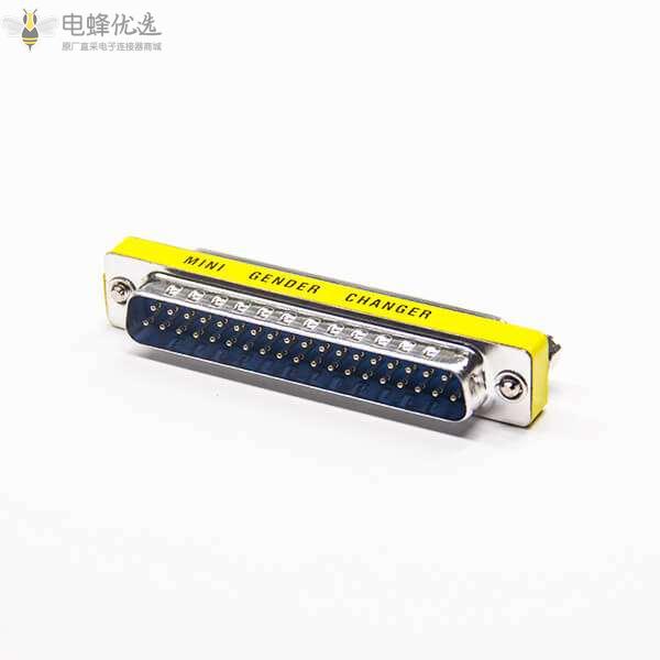 D-Sub VGA37芯标准公转母直式金属转接头