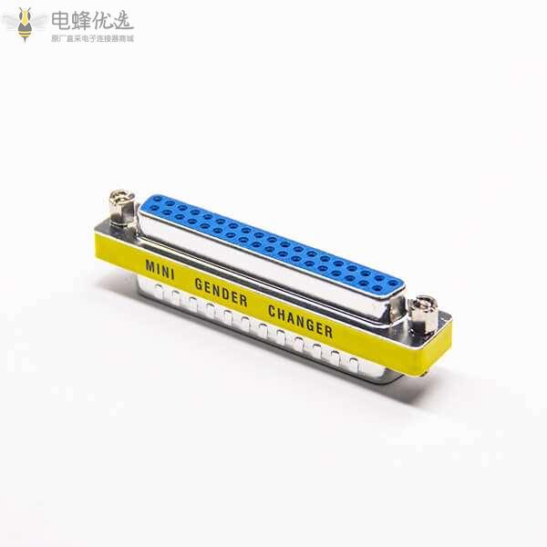 D-Sub VGA37芯标准公转母直式金属转接头