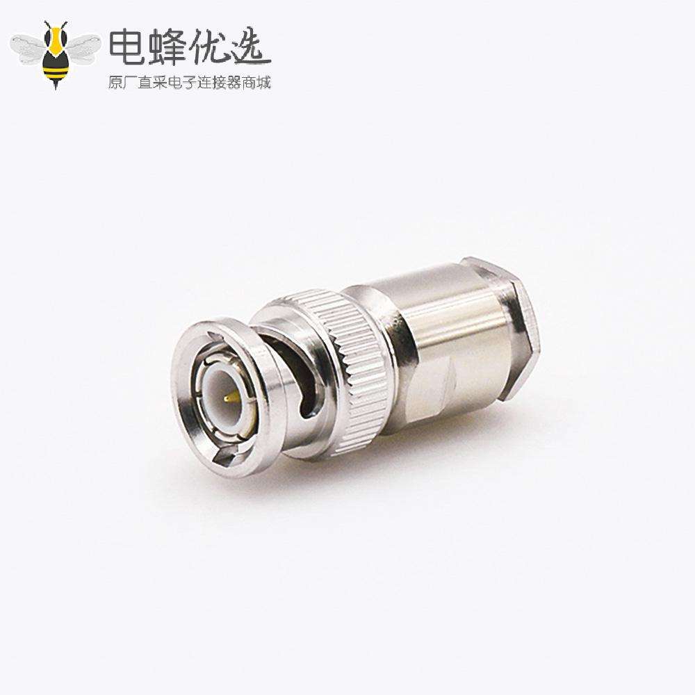 BNC螺丝连接器用于LMR240的公头直式接线螺母锁紧