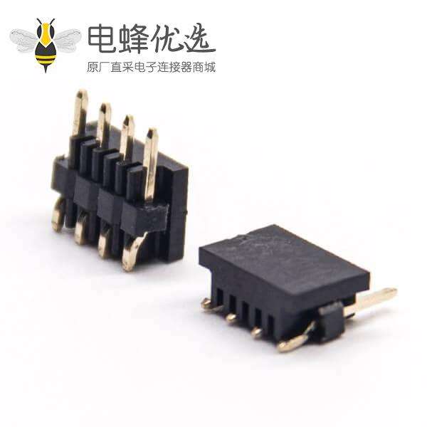 4针排针单排直式180度pcb安装卧式带CAP帽