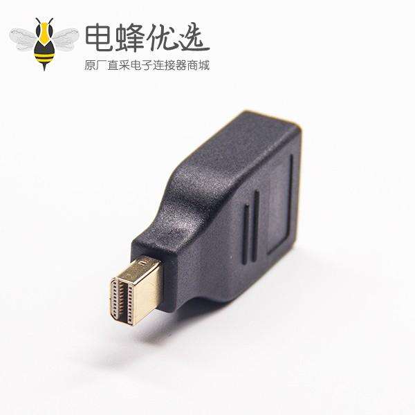 Displayport 母头转迷你 Displayport 公头转接头