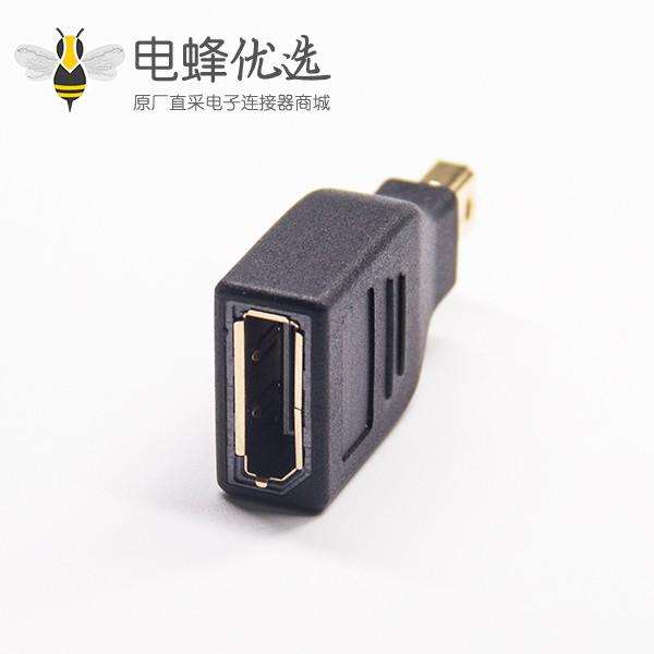 Displayport 母头转迷你 Displayport 公头转接头