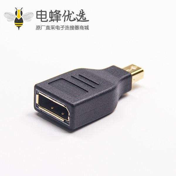 Displayport 母头转迷你 Displayport 公头转接头