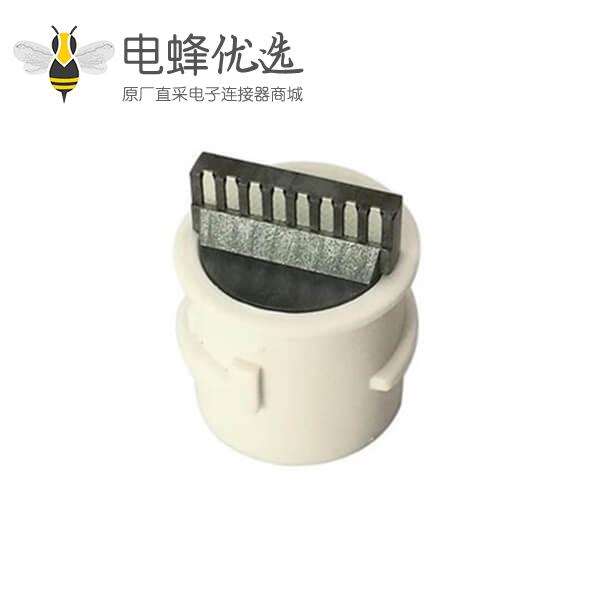 RJ45防水机器自动焊接LCP扁平端子母座摄像头尾线网络母座