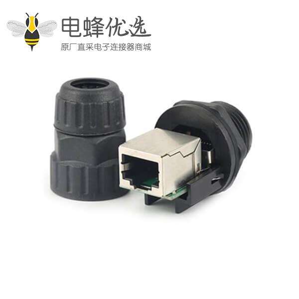 防水接头RJ45 IP68 8芯网络连接器