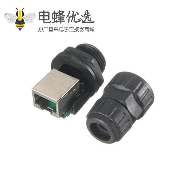 防水接头RJ45 IP68 8芯网络连接器