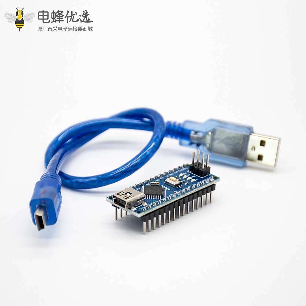 ATMEGA328P单片机Nano V3.0改进版无焊板带配线