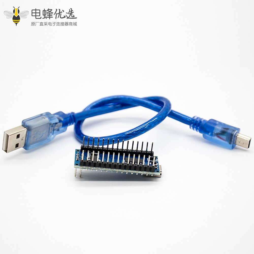 ATMEGA328P单片机Nano V3.0改进版无焊板带配线