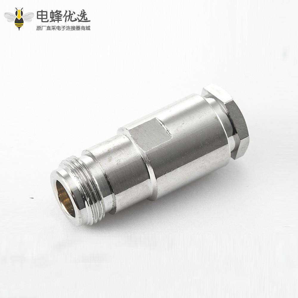 N型连接器RG8电缆母头直式螺母锁紧LMR400