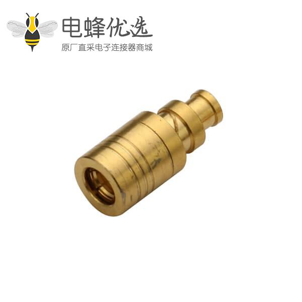 smb连接器直式焊接公头同轴线缆UT085