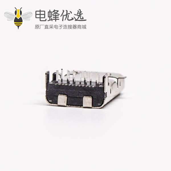 type c母座插板弯式四脚usb3.0连接器