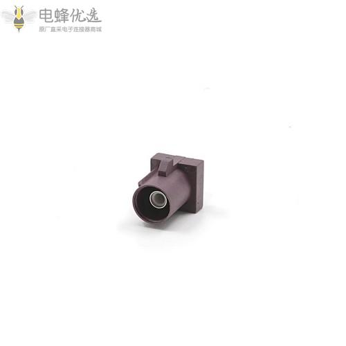 FAKRA-JE-D型紫色焊接式RF同轴汽车连接器GPS/4G转换头接RG174/316线