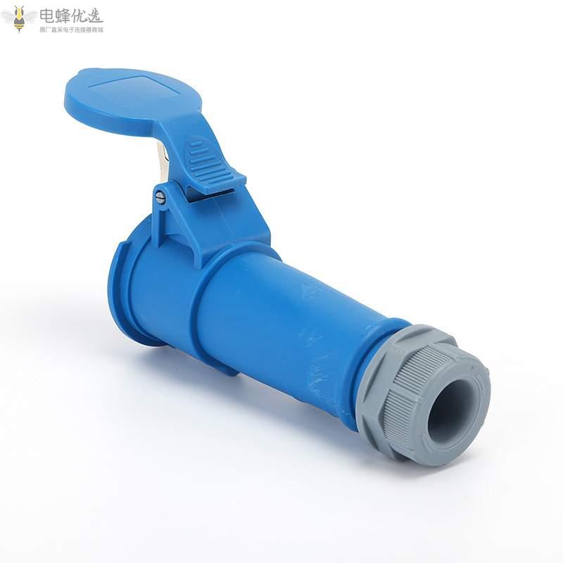 欧标3芯工业连接器16A32A防水IP44工业250V插座2P+E