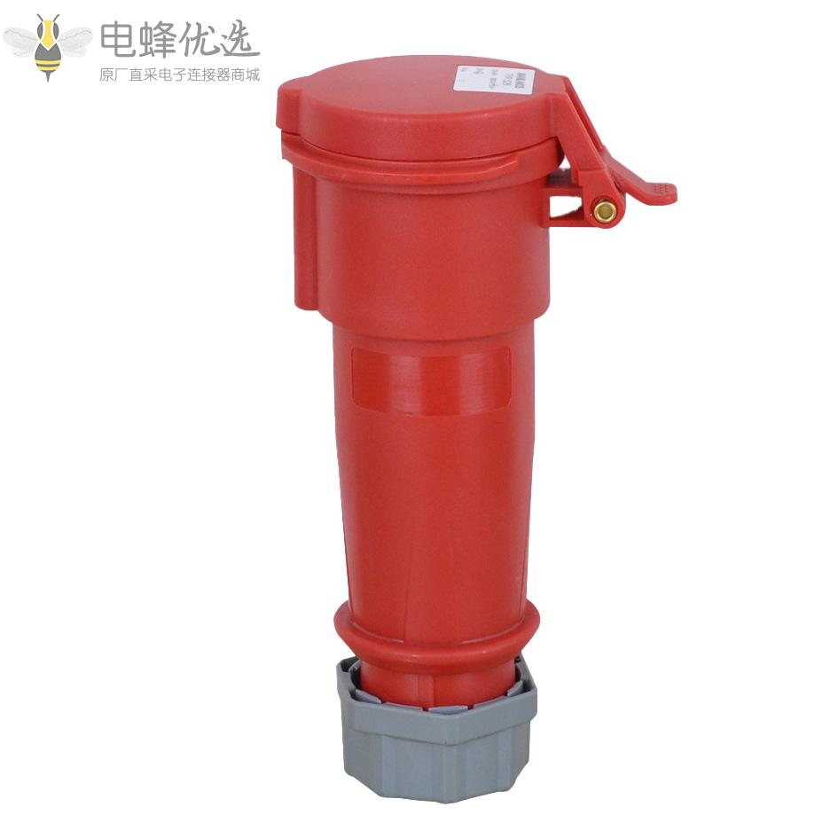 TYP526防水工业连接器32A400V红色4芯3P+E进口品质连接头IP44欧标