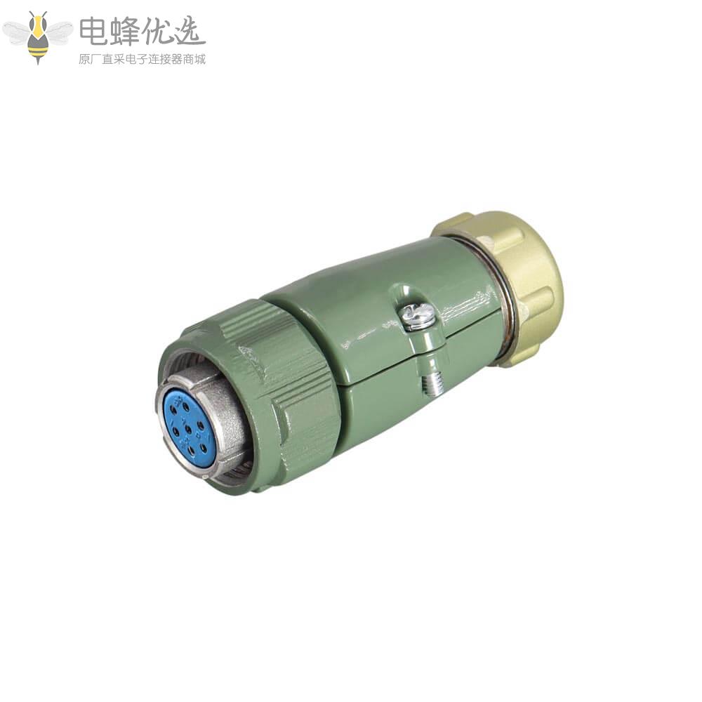 厂家直售2P+PE直式YD20-7芯航空连接器10A400V航空正装TP插头