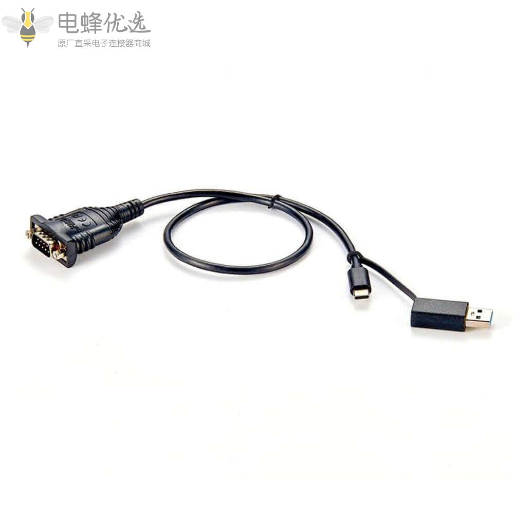 DB9公头转USB_CRS232和USB_A