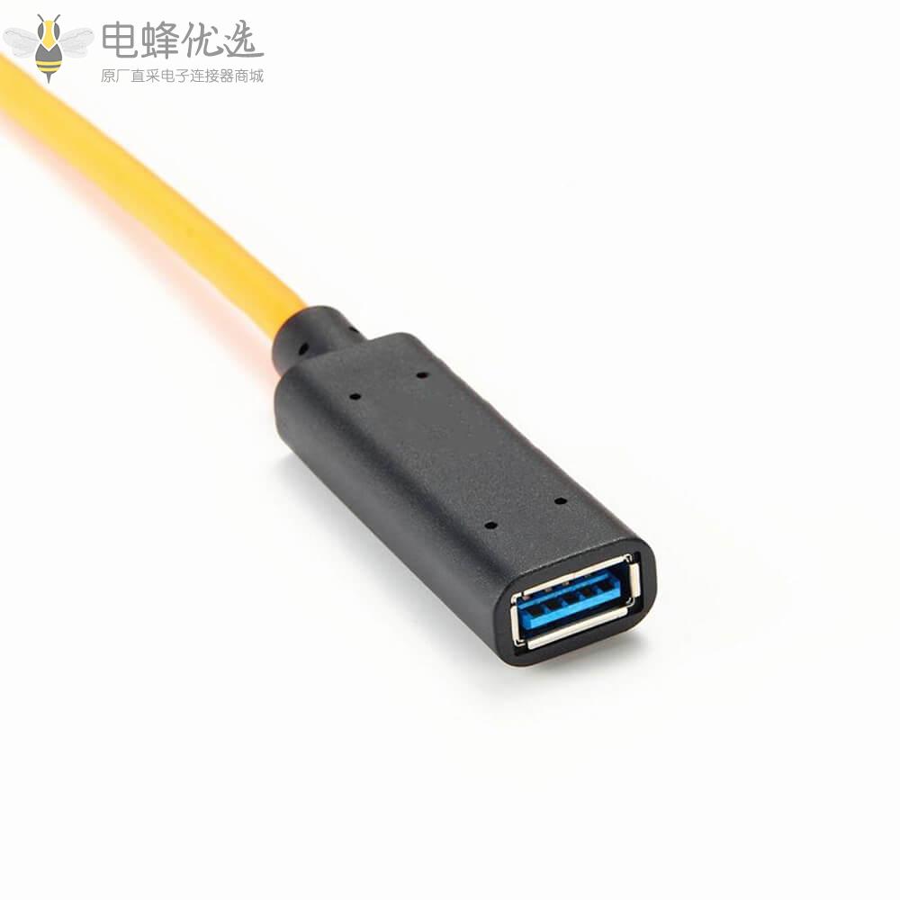 USB2.0Type_A母头转母头USB_2.0_Type_B板端继电器接0.1m线材