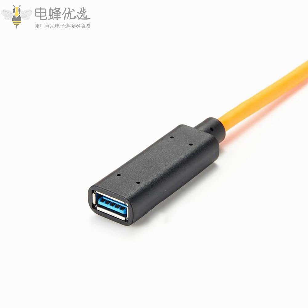 USB2.0Type_A母头转母头USB_2.0_Type_B板端继电器接0.1m线材