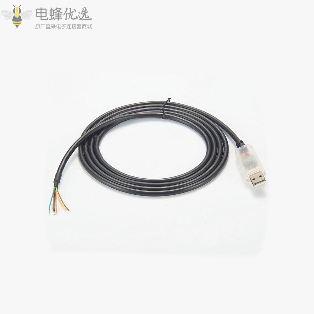 6Pin_RS485_USB_A接口接2米线缆