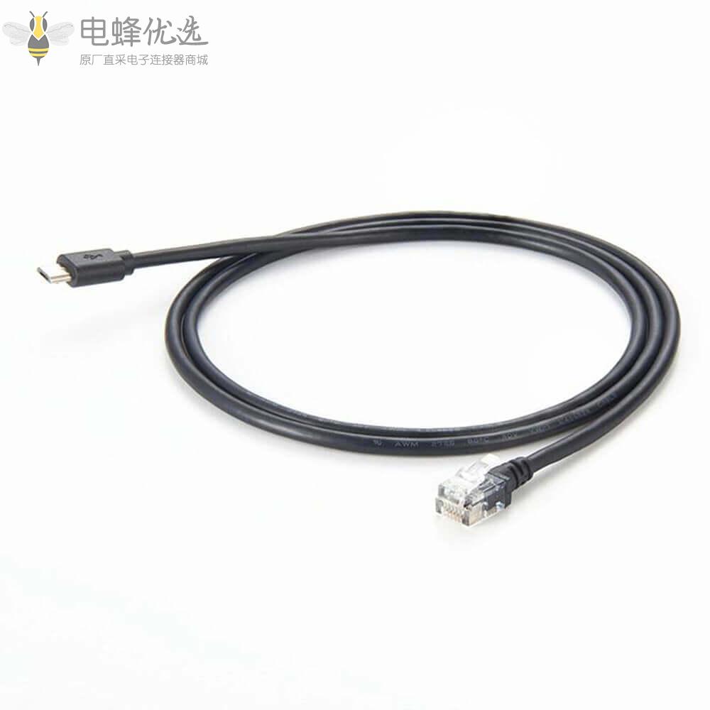 1.5M相机连接线RJ12_6P6C公头转Micro_USB