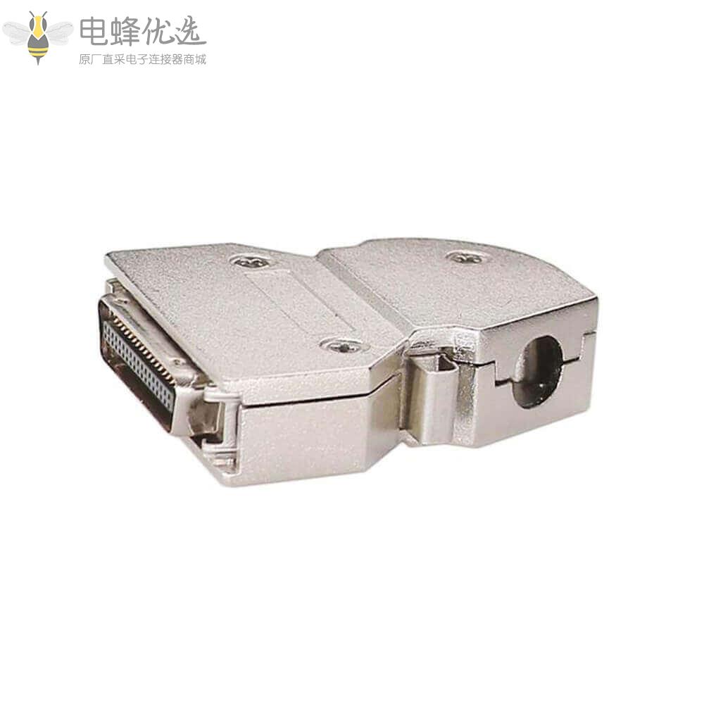 IDC_SCSI_HPCN36针公头连接器直插销锁45°带金属外壳