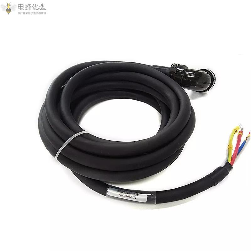 三菱伺服电机A2B2AB电源电缆2m/3m/5m线长长度可定制