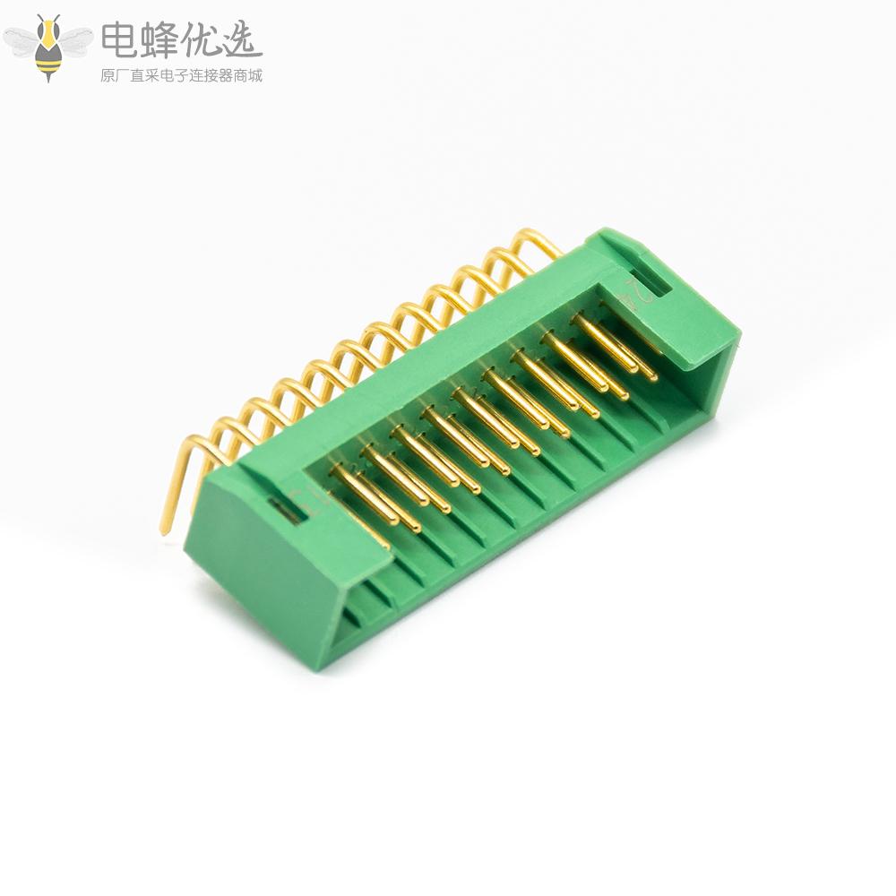 JL24系列印制板电连接器24pin针式插座PCB插板弯式（可定制）