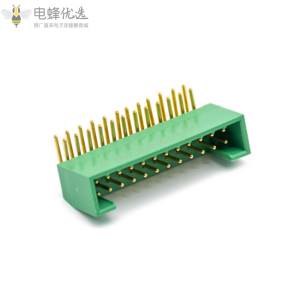 JL24系列印制板电连接器24pin针式插座PCB插板弯式（可定制）