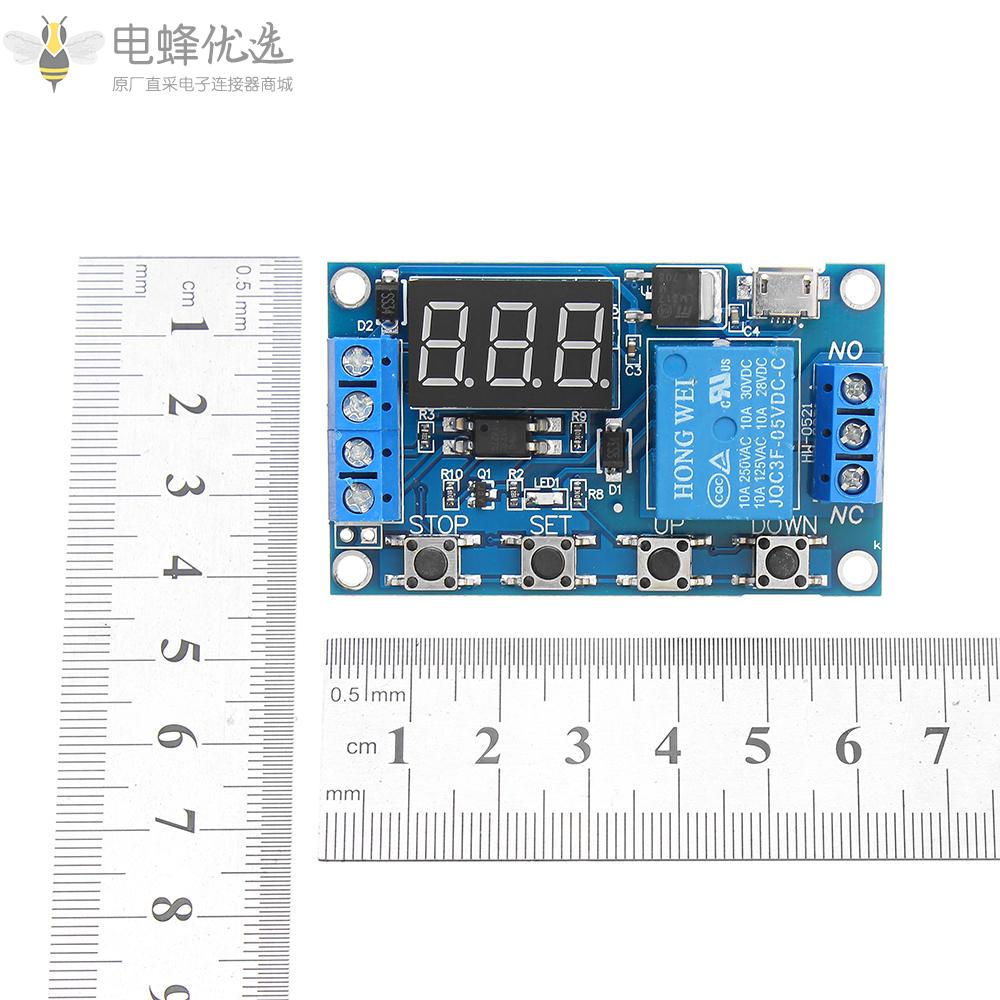 6_30V_1通道继电器模块开关触发时间延迟电路定时器周期可调