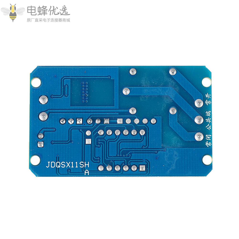 12V_DC红外遥控全功能延迟周期定时继电器​​模块带LED数字显示