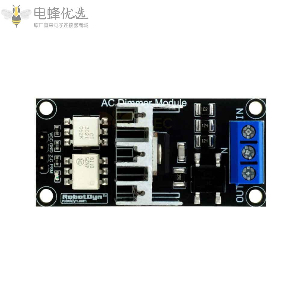 用于PWM控制器的交流调光器模块1通道3.3V/5V逻辑交流50hz/60hz/220V/110V用于Arduino