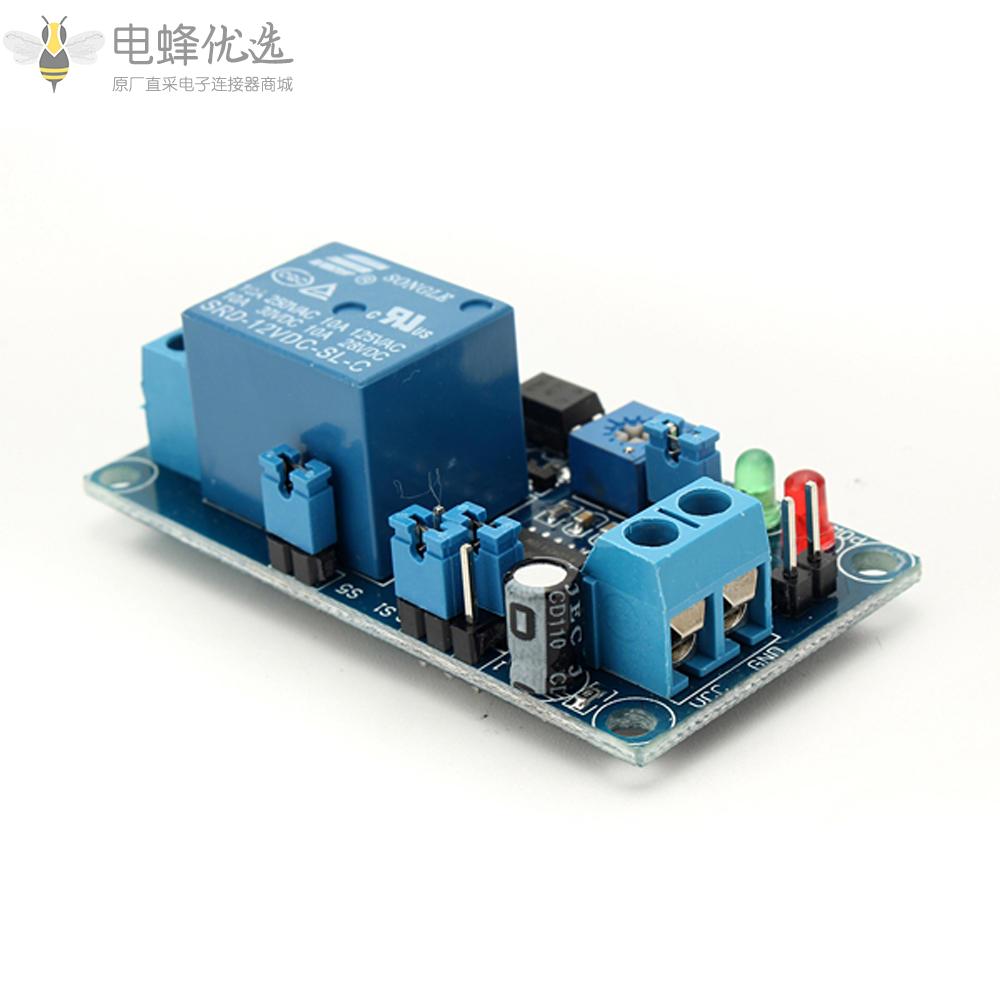 12V开机延迟继电器模块延迟电路模块NE555芯片适用于Arduino